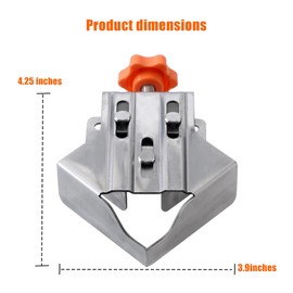 Right Angle Clamp, 90 Degree Corner Clamps for Woodworking, with Adjustable Swing Jaw Aluminum Alloy Frame Carpentry Clamp, Ideal for Assembly & Repair Work, DIY Woodworking (Closed Corner Clamp)