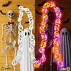 amadecohome Halloween Decorations Plastic Chain Lights, 10ft Outdoor Waterproof Orange