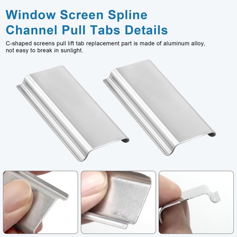 40 Pack Window Screen Pull Tabs, Window Screen Lift Tabs