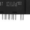 Electronic Turn Flasher Relay,10Pin Hazard Warning Turn Flasher 10383321 Replacement