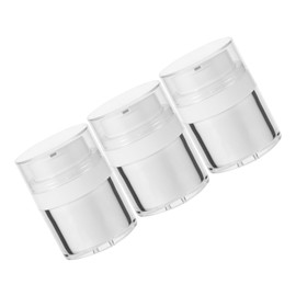 Baluue 3pcs Travel Lotion Dispenser Airless Pump Cosmetic Containers for Creams and Lotions Refillable and Portable Travel Bottles for Skincare The Go