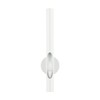 Livex Lighting Acra 1 Light Wall Sconce White Finish