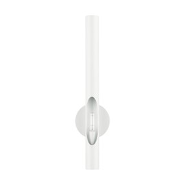 Livex Lighting Acra 1 Light Wall Sconce White Finish