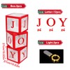 Christmas Decorations Large Red Transparent Light Box, Holiday Party Home