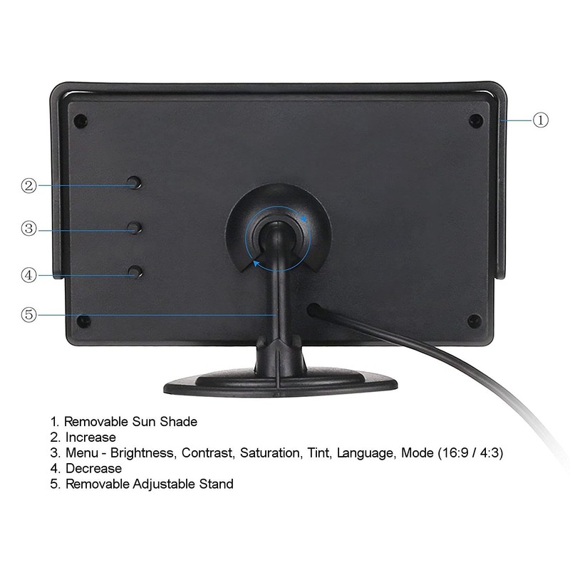 Dolphin Automotive Brake Light Reversing Camera Rear Parking Camera For