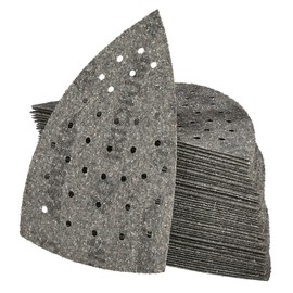 Mirka Iridium Sanding Triangle Premium Sandpaper 100 x 152 x 152 mm 36-Hole Velcro Grain 40, Pack of 50, for Sanding Paint, Spatula, Primer, Wood, Steel, Mineral Materials, Plastic