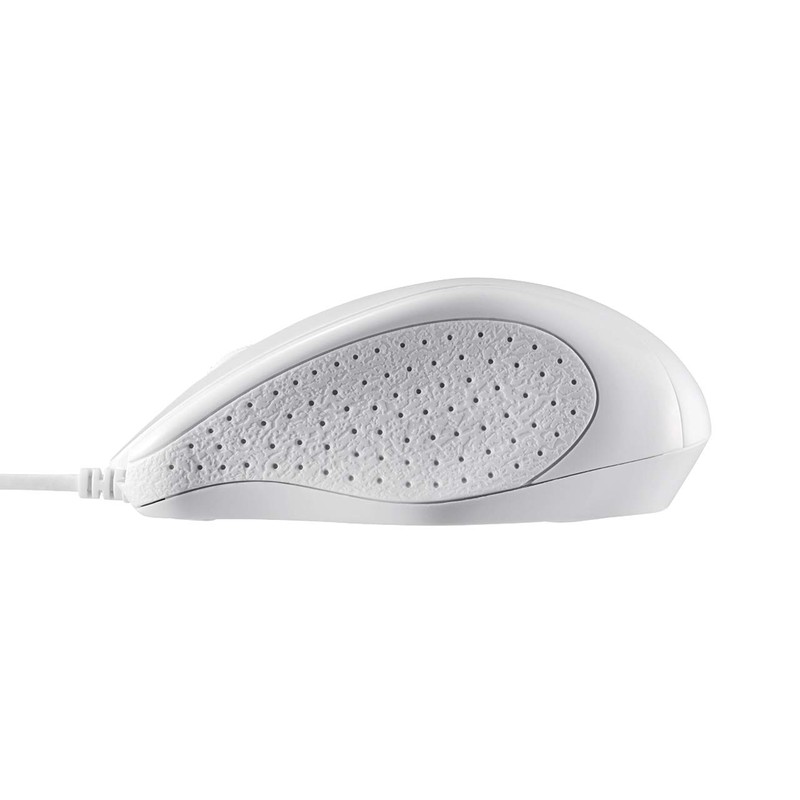 Buffalo BSMRU21WHZ Wired IR LED Mouse, 3 Buttons, White