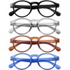 DOOViC 4 Pack Reading Glasses Blue Light Blocking, Computer Readers