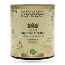 Meoded Paint & Plaster | Sapphire Metallic Paint | Interior & Exterior | Water Based Metallic Paint