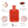 Revitale Luxury Cosy Faux Fur Pom Pom Hot Water Bottle
