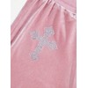 SOLY HUX Women's Y2k Rhinestone Velvet Shorts Drawstring Elastic Waist