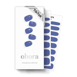 Ohora Sticker Unghie Gel Semi-Polimerizzato, 30 Unghie Gel Adesive Made in Corea, con Lima, Due Salviette Umide e Uno Stick in Legno per l'Applicazione