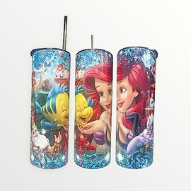 Sellrex Little Mermaid 20/30oz Insulated Skinny Tumbler Cup