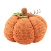 Mud Pie Crochet Lg Stuffed Pumpkins, Orange