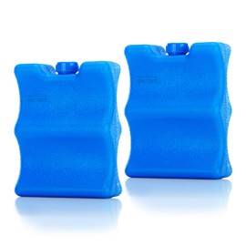 Teamoy 2pcs Ice Packs for Baby Bottle (Up to 150ml), Reusable Ice Packs for Breastmilk Bottles and Breastmilk Storage, Freezer Blocks for Cool Bag or Lunch Boxes