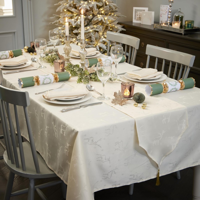 Celebright Christmas Tablecloth - Rectangular 52 x 90 Inches (132