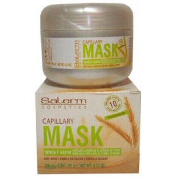 Salerm WHEAT GERM Capillary Mask, Provitamins B5 for Dry Hair 200 ml 6.74 oz