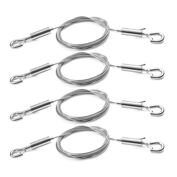 SIDENUO Adjustable Picture Hanging Wire Kit Supports 66lbs-4 Pack Heavy