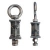 4Pcs Stainless C Clamp with Ring;Heavy Duty Hanging J Hook/pipe
