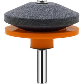 Lawn Mower Blade Sharpener, Blade Sharpening Drill Kit Knife Tool Kit for Garden Tool Power Drill, Durable Blade Sharpener Mower Blade Sharpener for Any Power Hand Drill (orange color 1 Pcs)