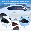 Window Louvers Air Vent Grill Trim Compatible with Subaru BRZ