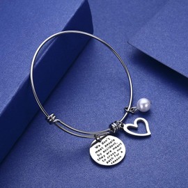 Jvvsci We Don't Meet People by Accident They are Meant to Cross Our Path for A Reason Bracelet Coworker Leaving Gift Retirement Jewelry Going Away Thank You Bangle Bracelet