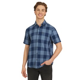 Quiksilver Men's Waffle Shirt, Estate Blue