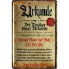 318 Decorative Tin Sign with German Text "Bester Vater der