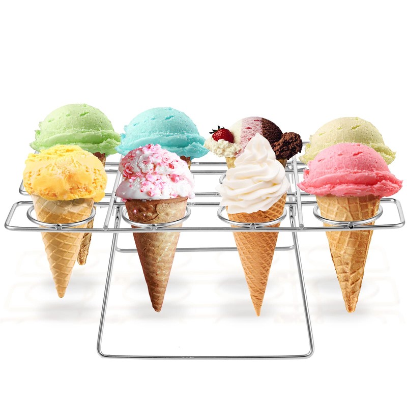 Cupcake Cones Baking Rack Stainless Steel Ice Cream Cone Cupcakes