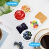 HexinYigjly 40 Set Double Compartment Snack Pots with Compartments, 130ml