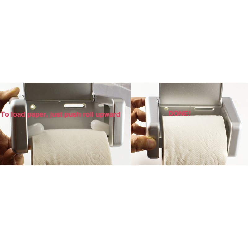 Zoie + Chloe Easy-Snap Toilet Paper Holder - Load and