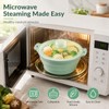 Collapsible Silicone Microwave Steamer with Removable Rack