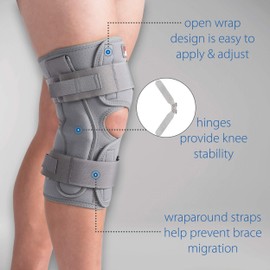 Swede-O Thermal Vent Open Wrap Hinged Knee Brace - 3XLarge