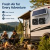 Solar Dual Exhaust Fan for Outdoor Ventilation – 30W Waterproof
