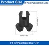 sourcing map 150 Pcs Pegboard Hook Locks, Peg Hook Stoppers