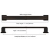 Asidrama 10 Pack 6.3 Inch(160mm) Oil Rubbed Bronze Cabinet pulls
