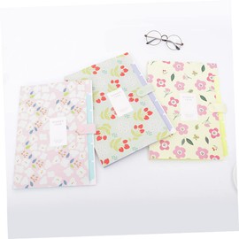 Operitacx 5pcs Plastic File Folders Multilayer Document Holder Portable File Holder for School Office Home Use