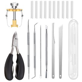 Pediküre Set 9-teilig, Professionelles Fußpflege Set Für Eingewachsene Zehennägel, Nagelspange Und Korrekturwerkzeuge Aus Edelstahl, Inklusive Aufbewahrungsbox