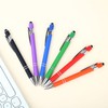 AIBelire 6Pcs Retractable Ballpoint Pens,Black Ink Metal Pen Stylus Pen