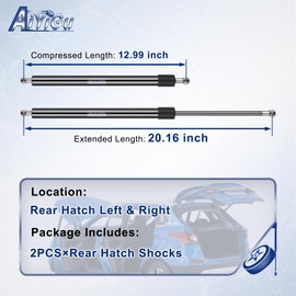 AiYiGu Rear Hatch Shocks Struts Lift Gate Supports Gas Springs Compatible with 2008-2013 Toyota Highlander, Pack of 2 PCS, Replace SG229037