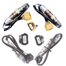 Sangyue 4PCS Oxygen O2 Sensor 1 & 2 for 2013-2014 Nissan Altima 3.5L; 2013 Infiniti JX35 3.5L Upstream + Downstream