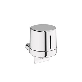 COSMIC Architect Elegant Design Wall-Mounted Soap Dispenser Made of Metal. Mounted with Screws. Refillable Dispenser for Bathroom and Kitchen of 400 Ml in Chrome Color