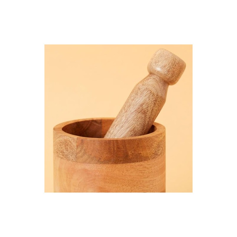 Large Mango Wood Mortar Pestle