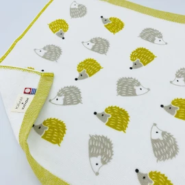 kainoo x KATACHI Imabari Towel, Single-Sided Gauze, Hand Towel, Set of 3, Hedgehog: Cat, 13.4 x 13.8 inches (34 x 35 cm), Made in Japan, Imabari Gauze Towel, 100% Cotton, 100% Cotton, Cute, Hedgehog Pattern, Cat 7 Pattern, Set of 3, Kindergarten, Nursery