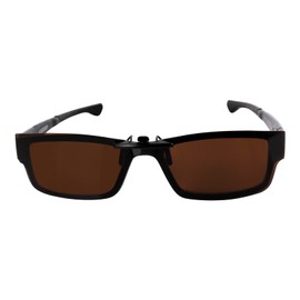 Polarized CLIP-ON Sunglasses for Oakley Airdrop 57 OX8046 0157 57-18-143 for Men Women UV Protection (Brown)