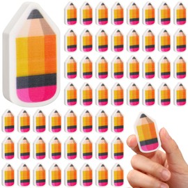 Seajan 100 Pcs Pencil Erasers Bulk Christmas Erasers for Kids Cute Mini Erasers Stationery Supplies for Student Classroom Prize Reward Gifts for Kids Xmas School Supplies, 1.77 x 0.98 Inches