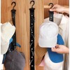 ASEANAO Closet Hanging Cap Organizer,Closet Hook Cap Holder Hat Storage