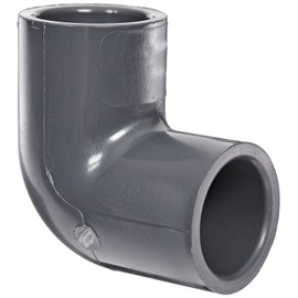 Spears 806 Series PVC Pipe Fitting, 90 Degree Elbow, Schedule 80, 3/4" Socket