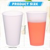 180 Pcs Frosted Plastic Cups 16 oz Clear Disposable Tumblers