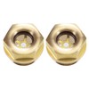 sourcing map Oil Liquid Level Indicator Sight Glass M18 x